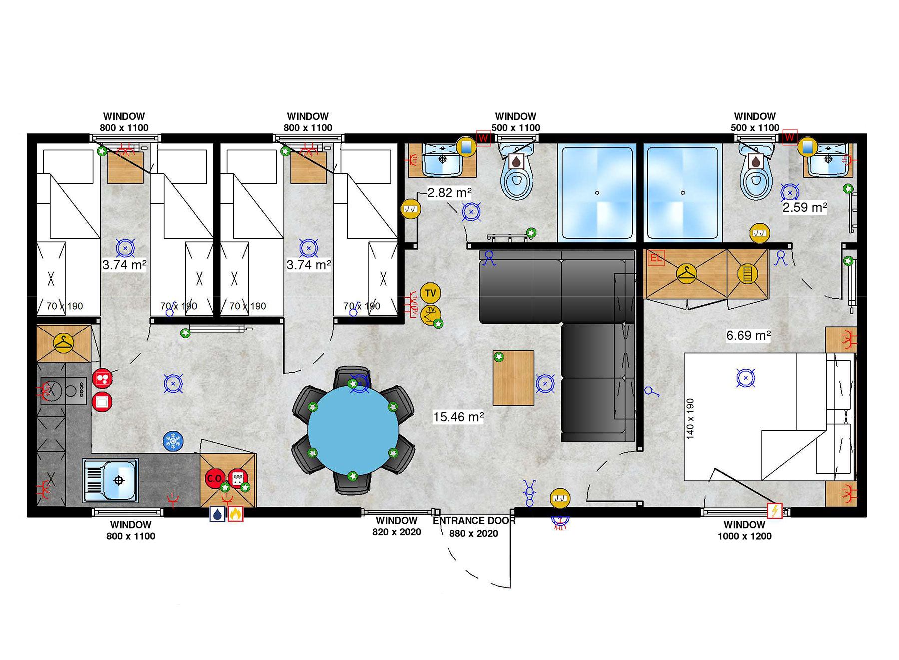 Living Modules – Tiny House – Small Pod 7 Raumplan