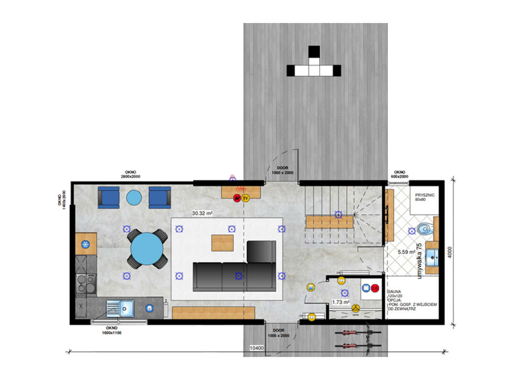 Raumplan Sankt Moritz Lodge
